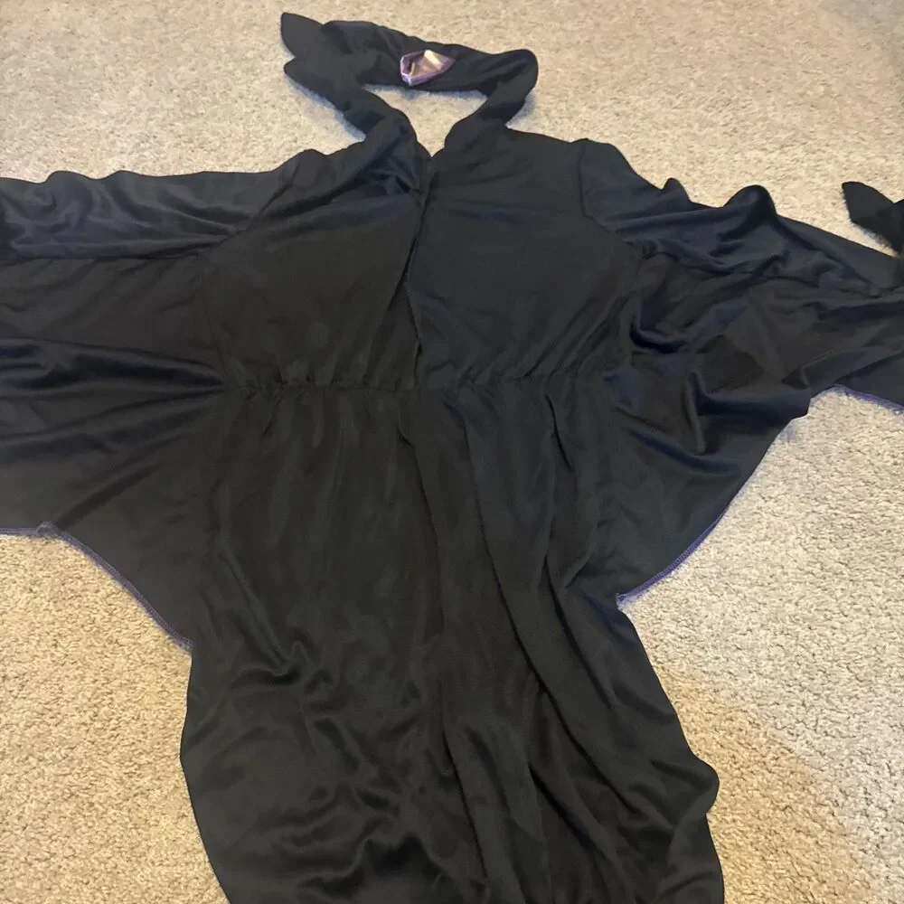 Hyde & Eek Midnight Bat Halloween Costume Black/Purple Large (10-12)